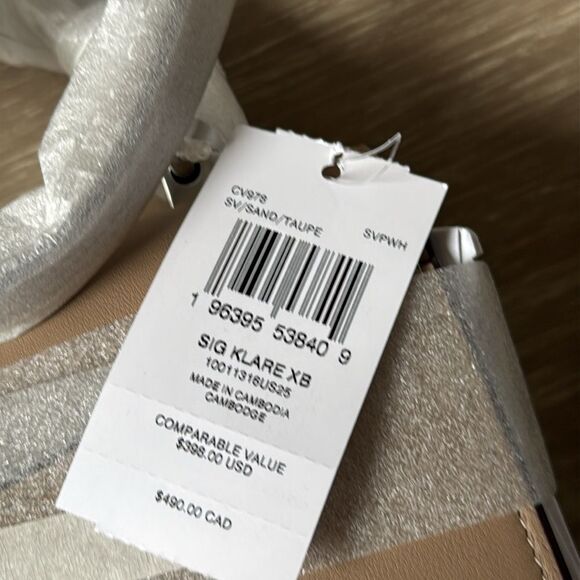 Coach Klare Crossbody Bag In Signature Canvas sand/taupe NWT in packaging - Picture 9 of 9
